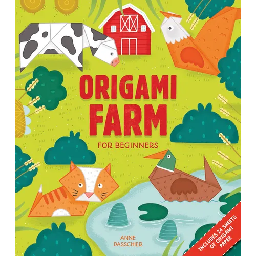 Origami Farm for Beginners: Includes 24 Sheets of Origami Paper - Paperback