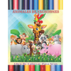 ANIMALES DE VACACIONES - Libro De Colorear Para Niños - Paperback