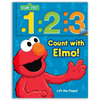 Sesame Street: 1 2 3 Count with Elmo!: A Look, Lift & Learn Book - Board Book