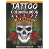 Tattoo Coloring Book: An Adult Coloring Book with Awesome and Relaxing Tattoo Designs for Men and Women Coloring Pages - Paperback