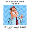 Humorous Dad Jokes Cryptograms: Large Print Fun To Solve One Liners Funny Cryptoquips Brain Fitness Puzzle Book For Adults - Paperback