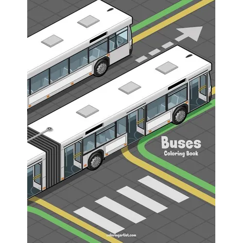 Buses Coloring Book - Paperback