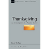 Thanksgiving: An Investigation of a Pauline Theme - Paperback
