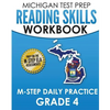 MICHIGAN TEST PREP Reading Skills Workbook M-STEP Daily Practice Grade 4: Preparation for the M-STEP English Language Arts Assessments - Paperback