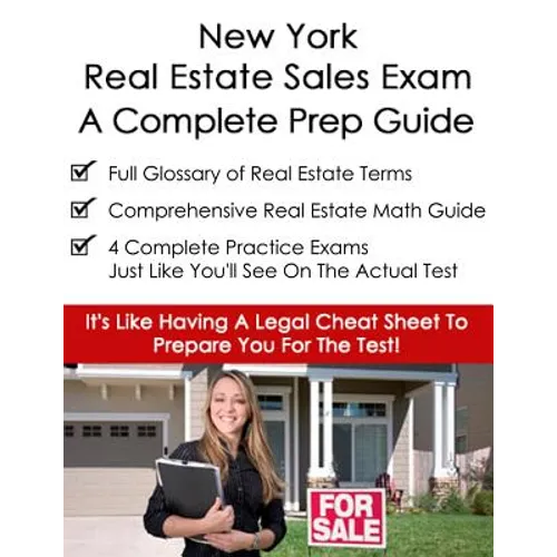 New York Real Estate Exam A Complete Prep Guide: Principles, Concepts And 400 Practice Questions - Paperback