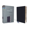 NIV, Thinline Bible, Bonded Leather, Navy, Red Letter Edition - Bonded Leather