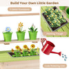 Kids Mud Kitchen with Removable Pots and Planting Trough