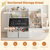 Kids Toy Storage Organizer with Flip-Up Blackboard