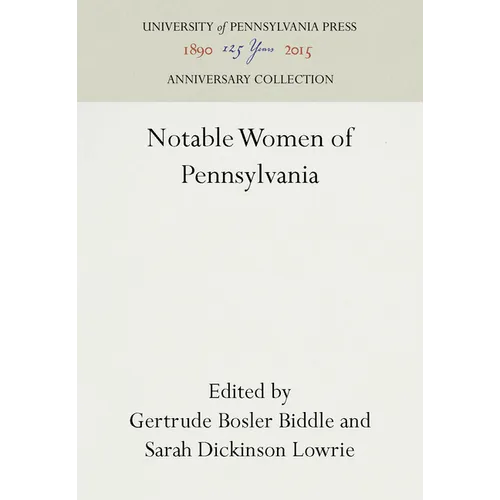 Notable Women of Pennsylvania - Hardcover