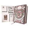 The Jesus Bible Artist Edition, Niv, Leathersoft, Gray Floral, Comfort Print - Imitation Leather
