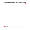 QuickBooks 2000: The Official Guide - Paperback
