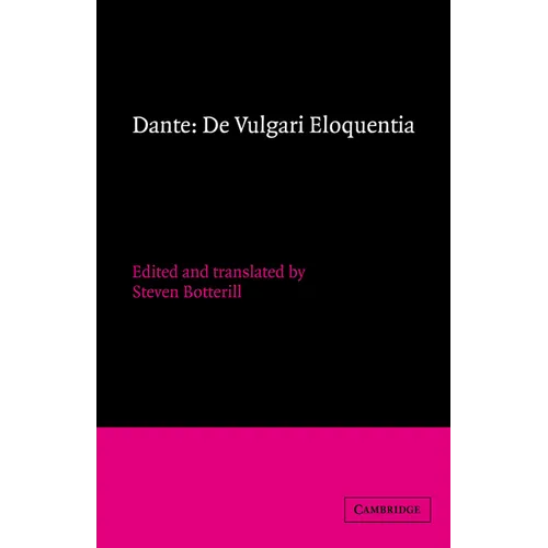 Dante: de Vulgari Eloquentia - Hardcover