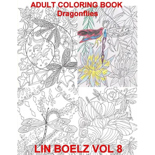 Adult Coloring Book Dragonflies - Paperback