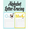 Alphabet Letter Tracing: ABC Handwriting & Coloring Book With Inspirational & Positive A to Z Words For Learning The Alphabet With Kindness, Mindfulne - Paperback