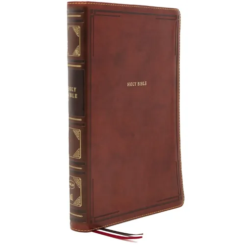 Nkjv, Thinline Reference Bible, Large Print, Leathersoft, Brown, Red Letter Edition, Comfort Print: Holy Bible, New King James Version - Imitation Leather
