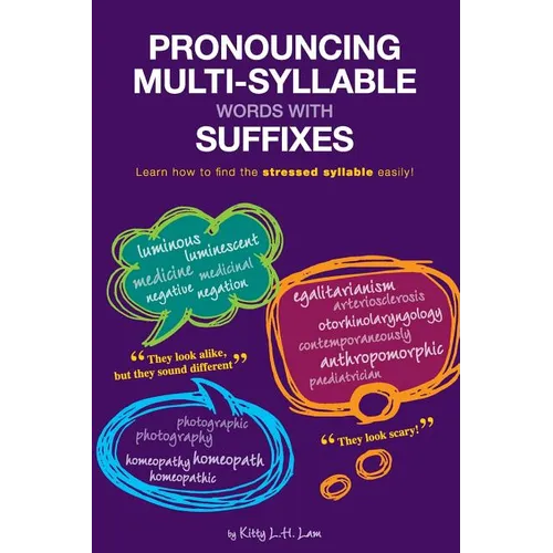 Pronouncing Multi-Syllable Words with Suffixes: Learn how to find the stressed syllable easily! - Paperback