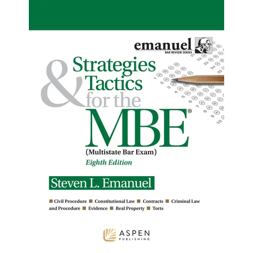 Strategies & Tactics for the MBE - Paperback