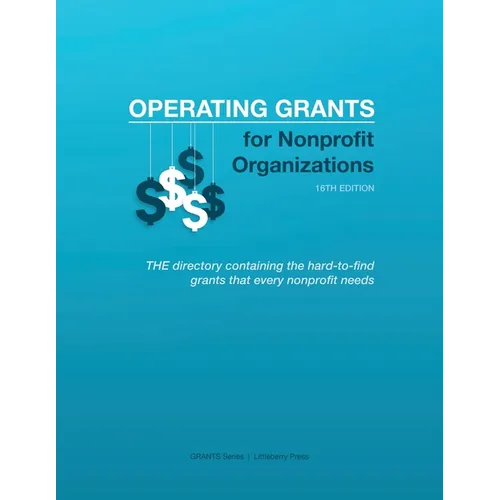 Operating Grants for Nonprofit Organizations - Paperback
