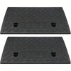 2PCS Heavy Duty Curb Ramp Portable Non-Slip Driveway Ramp for Car Wheelchair