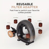 2 in 1 Single Serve Coffee Maker K Cup & Ground Coffee Brewer 4-8 Cup Size