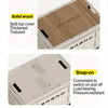 Collapsible Storage Bins Box with Lids And Handle - Portable Plastic Storage
