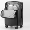 Carry On Luggage Hard Shell Spinner Suitcase USB TSA Lock Front Pocket Travel Bag