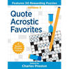 Quote Acrostic Favorites: Features 50 Rewarding Puzzles - Paperback