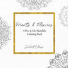 Hearts and Flowers: A Pen and Ink Mandala Coloring Book - Paperback