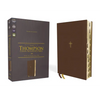 Nasb, Thompson Chain-Reference Bible, Leathersoft, Brown, 1995 Text, Red Letter, Thumb Indexed, Comfort Print - Imitation Leather