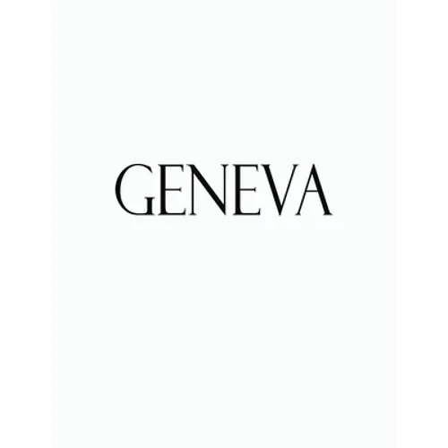 Geneva: Black and White Decorative Book to Stack Together on Coffee Tables, Bookshelves and Interior Design - Add Bookish Char - Paperback