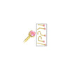 Solid 14K Yellow Gold 2mm Pink Cubic Zirconia Nose Ring