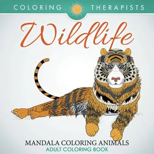 Wildlife: Mandala Coloring Animals - Adult Coloring Book - Paperback
