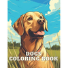 Dogs Coloring Book: Great Gift Idea for Girls, Boys & Adults: 100 Pages Fun and Awesome Coloring Book, beautiful dog's breeds - Paperback