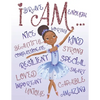I Am: Positive Affirmations Coloring Book for Young Black Girls African American Children Books - Paperback
