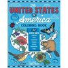 The United States of America Coloring Book: Fifty State Maps with Capitals and Symbols like Motto, Bird, Mammal, Flower, Insect, Butterfly or Fruit - Paperback