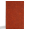 CSB Large Print Personal Size Reference Bible, Digital Study Edition, Burnt Sienna Leathertouch - Imitation Leather