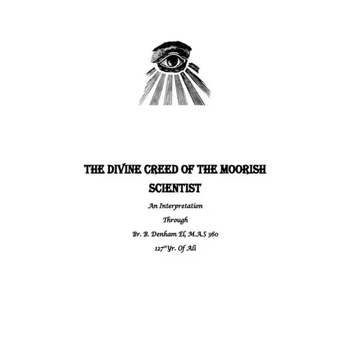 The Divine Creed Of The Moorish Scientist: An Interpretation - Paperback