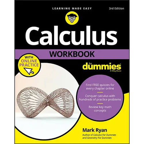 Calculus Workbook for Dummies with Online Practice - Paperback