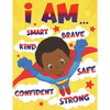 I Am: Empowering African American Coloring Book for Boys with Positive Affirmations for Little Black & Brown Boys with Natural Curly Hair - Paperback