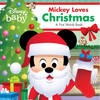 Disney Baby: Mickey Loves Christmas: A First Words Book - Board Book