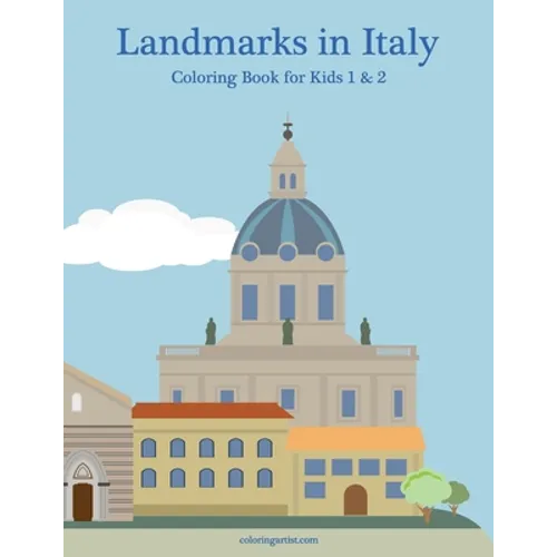 Landmarks in Italy Coloring Book for Kids 1 & 2 - Paperback