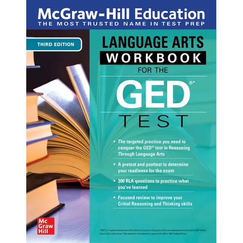 McGraw-Hill Education Language Arts Workbook for the GED Test, Third Edition - Paperback