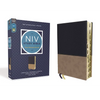 NIV Study Bible, Fully Revised Edition, Leathersoft, Navy/Tan, Red Letter, Thumb Indexed, Comfort Print - Imitation Leather