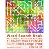 Word Search Book For Seniors: Pro Vision Friendly, 51 Cranky Trails Puzzles, 30 Pt. Extra Large Print, Vol. 45 - Paperback