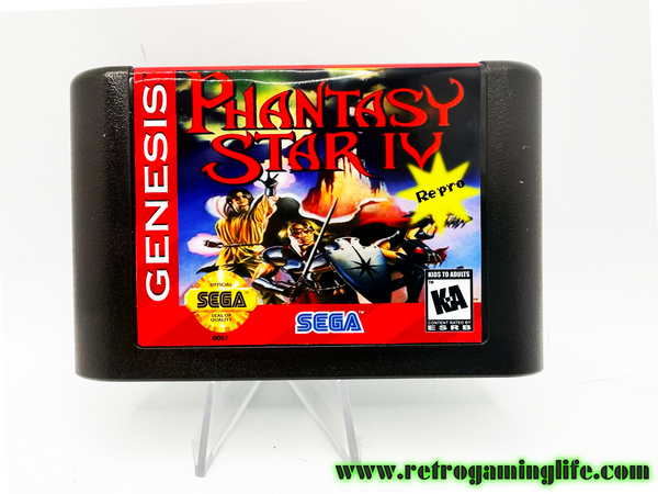 Phantasy Star IV Sega Genesis Reproduction Cart