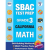 Sbac Test Prep Grade 3 California Math: Workbook and 2 Sbac Practice Tests, Caaspp California Test Grade 3, Caaspp Practice Test, California Math Grad - Paperback
