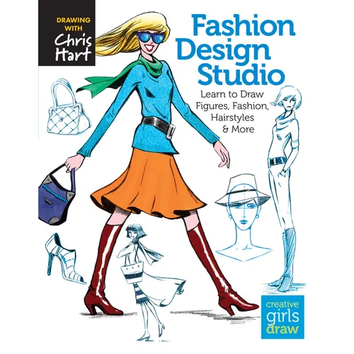 Fashion Design Studio: Learn to Draw Figures, Fashion, Hairstyles & More - Paperback