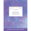 Adult Coloring Journal: Alcoholics Anonymous (Butterfly Illustrations, Purple Mist) - Paperback