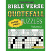 Bible Verse Quotefall Puzzles Vol.2: 60 New large print Bible verse drop quote or Fallen Phrase puzzles - Paperback