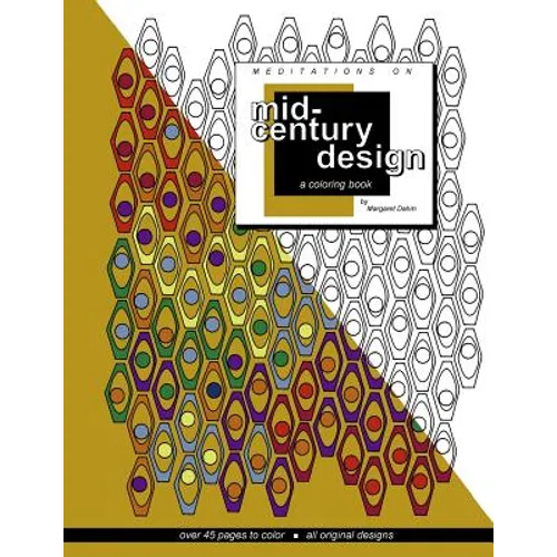 Meditations on Mid-century Design: A coloring book - Paperback